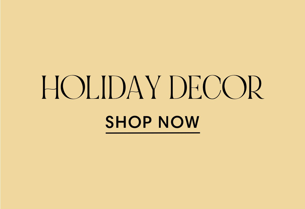 HOLIDAY DECOR SHOP NOW 