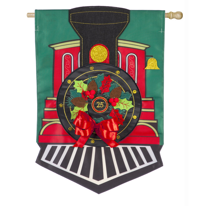 Evergreen Flag Garden Train House 2 Sided Polyester 44 X 28 In House Flag Wayfair