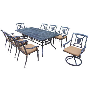 Go to store & view more images Victoria 9 Piece Dining Set with Cushions by Oakland Living