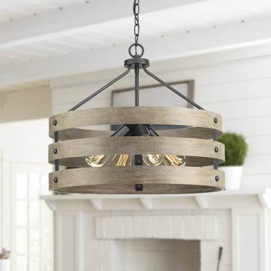 Light Candle Style Drum Chandelier 