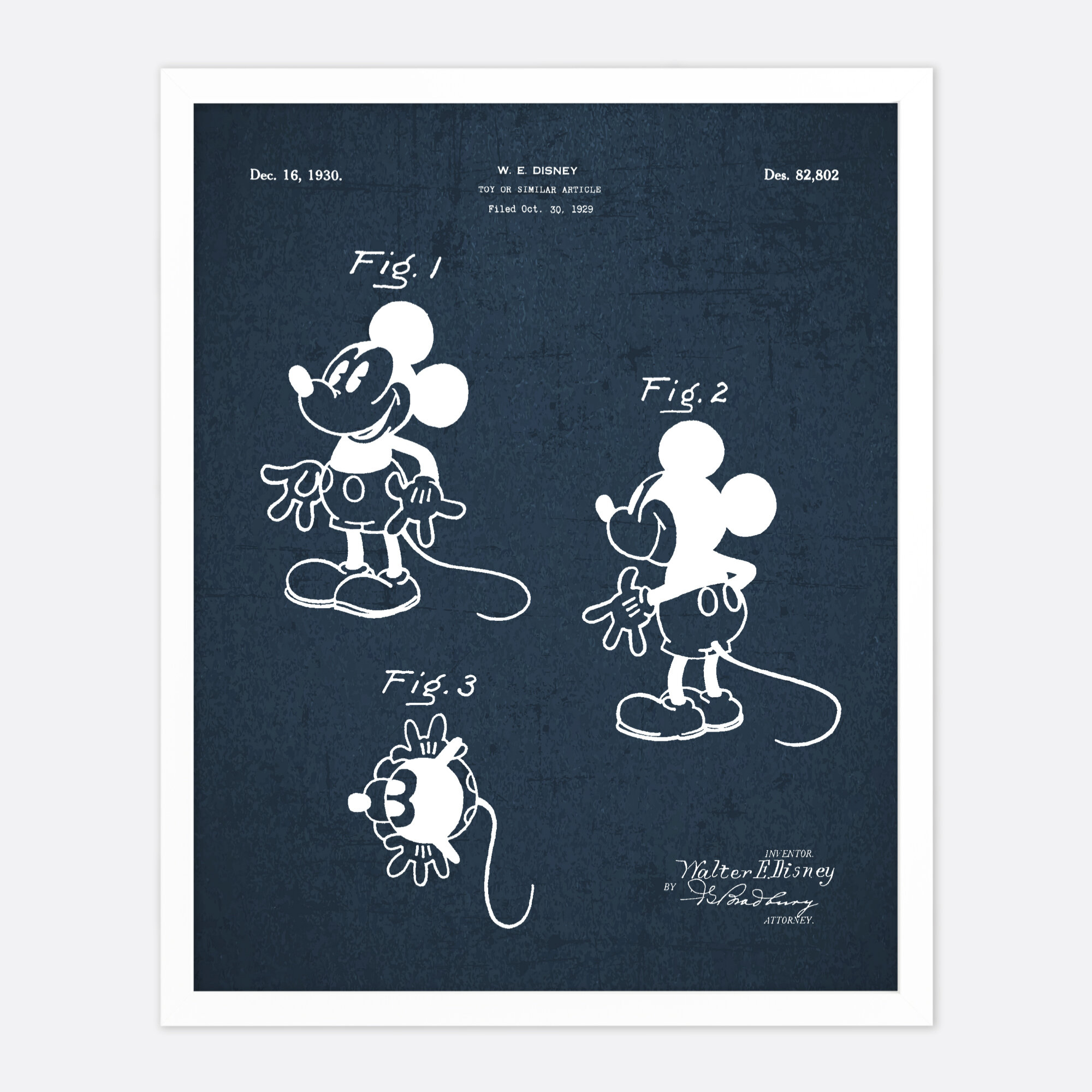 REFINERY NUMBER ONE Walt Disney Mickey Mouse - Unframed Print | Wayfair