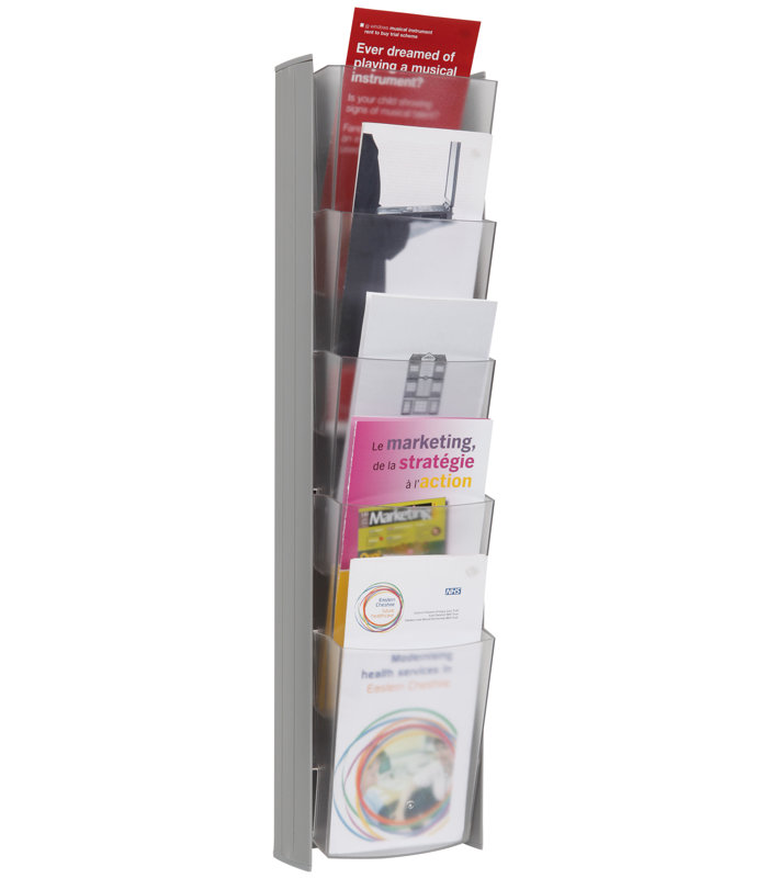 Wall mounted Brochure and Pamphlet Rack