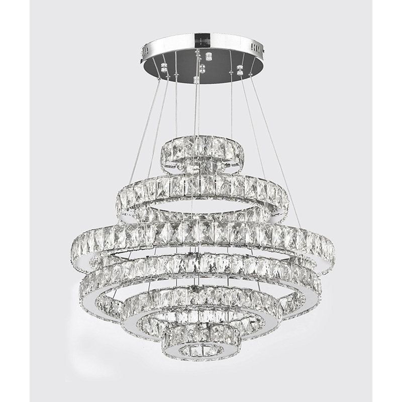 Mercer41 Lazaro 189 Light Led Crystal Chandelier Wayfair Lazaro 189 Light Led Crystal Chandelier