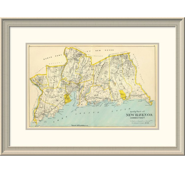 East Urban Home Connecticut New Haven County South 1893 Framed Print Wayfair