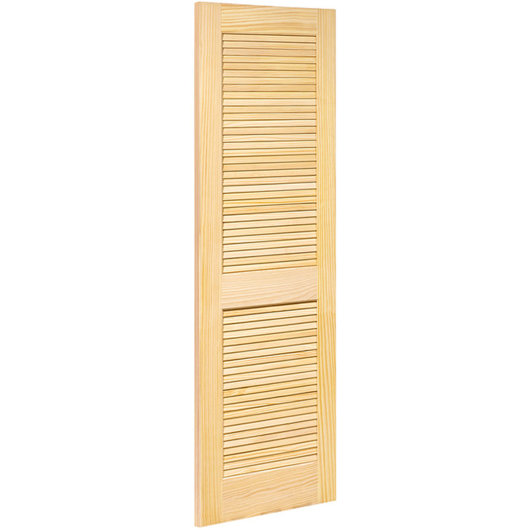 Kiby Louvered Solid Wood Unfinished Slab Standard Door Reviews Wayfair
