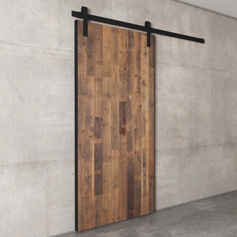 Foundry Select Reclaimed Wood Payton Barn Door With Installation