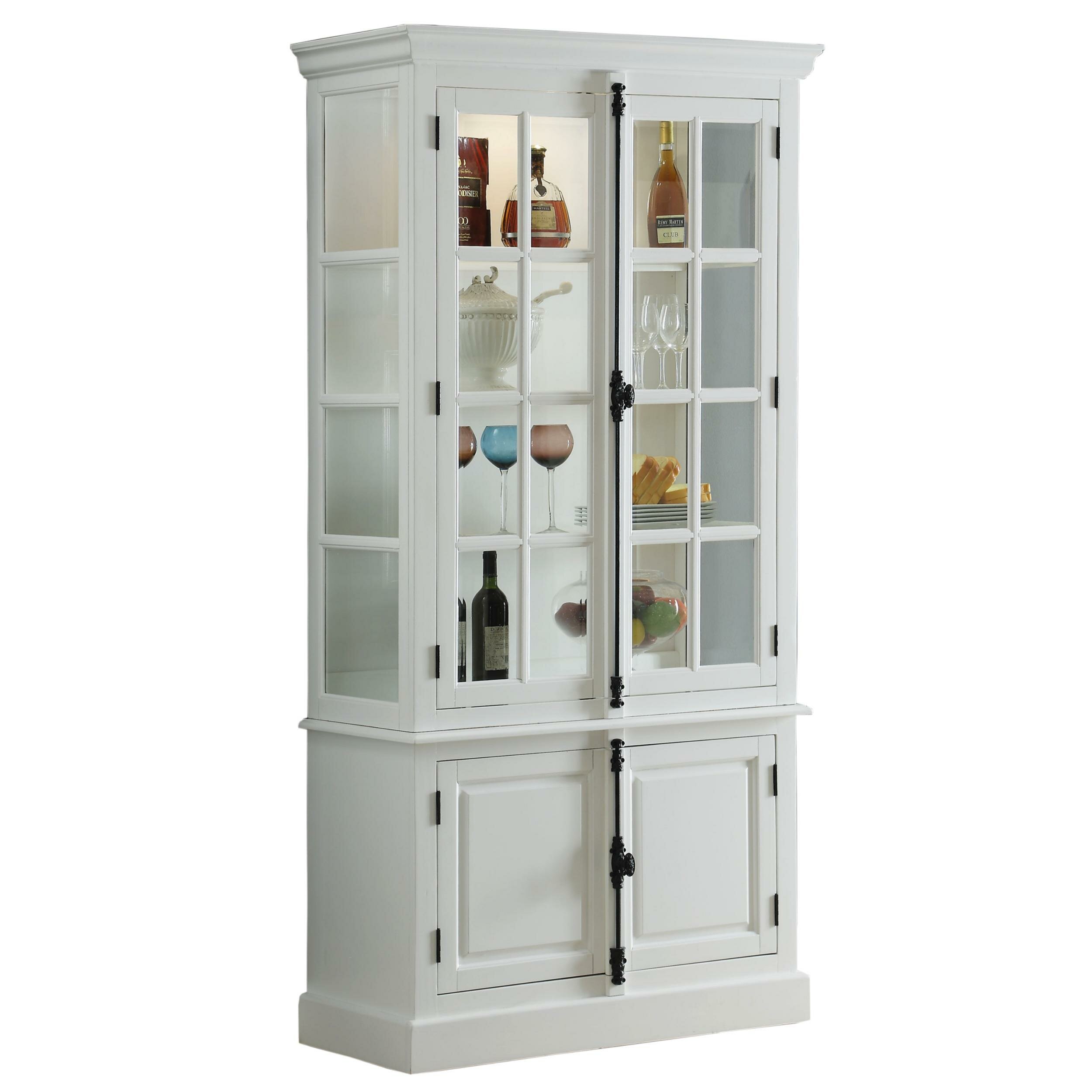 Gracie Oaks Highcliffe Wood And Glass Curio Cabinet Wayfair Ca