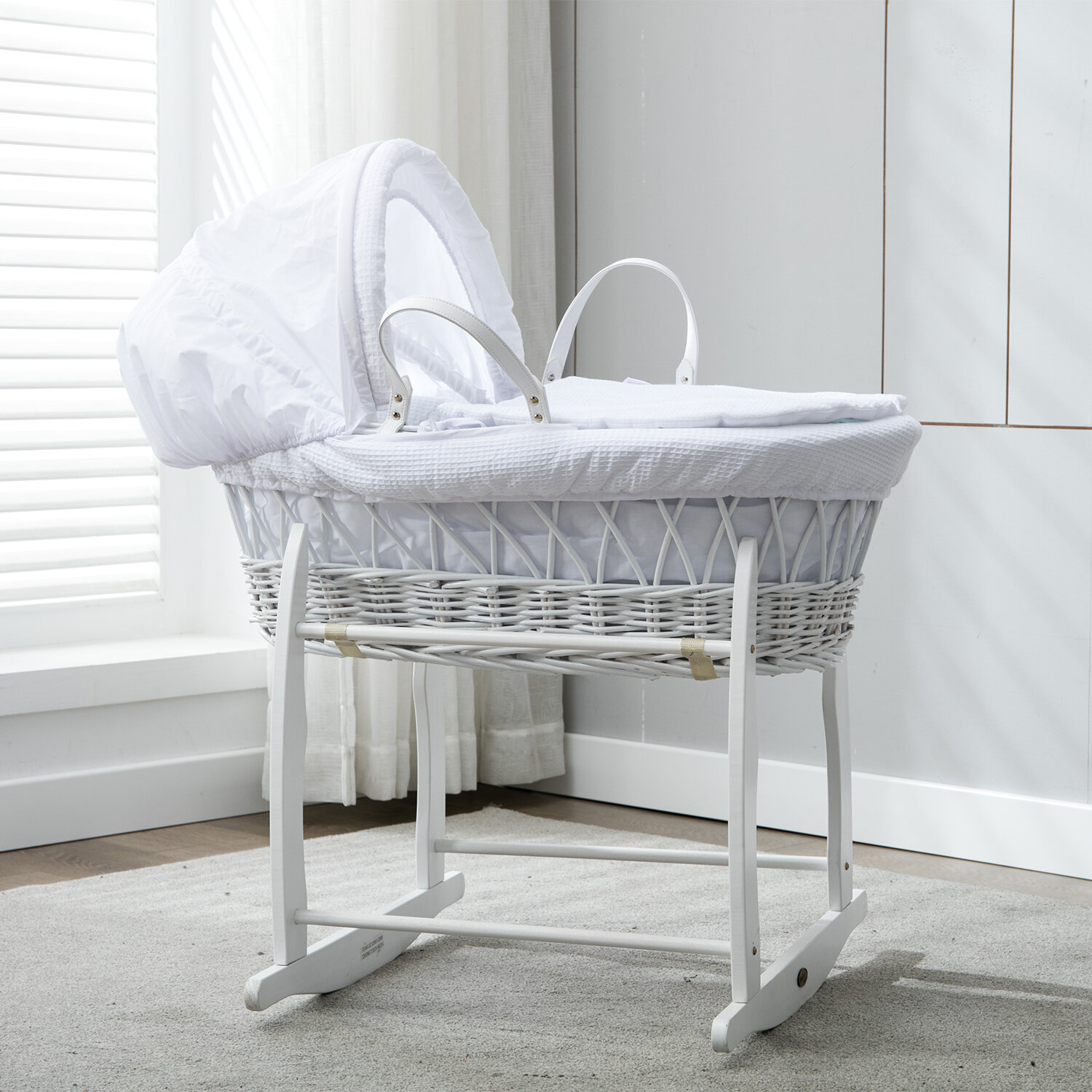moses basket sale with stand