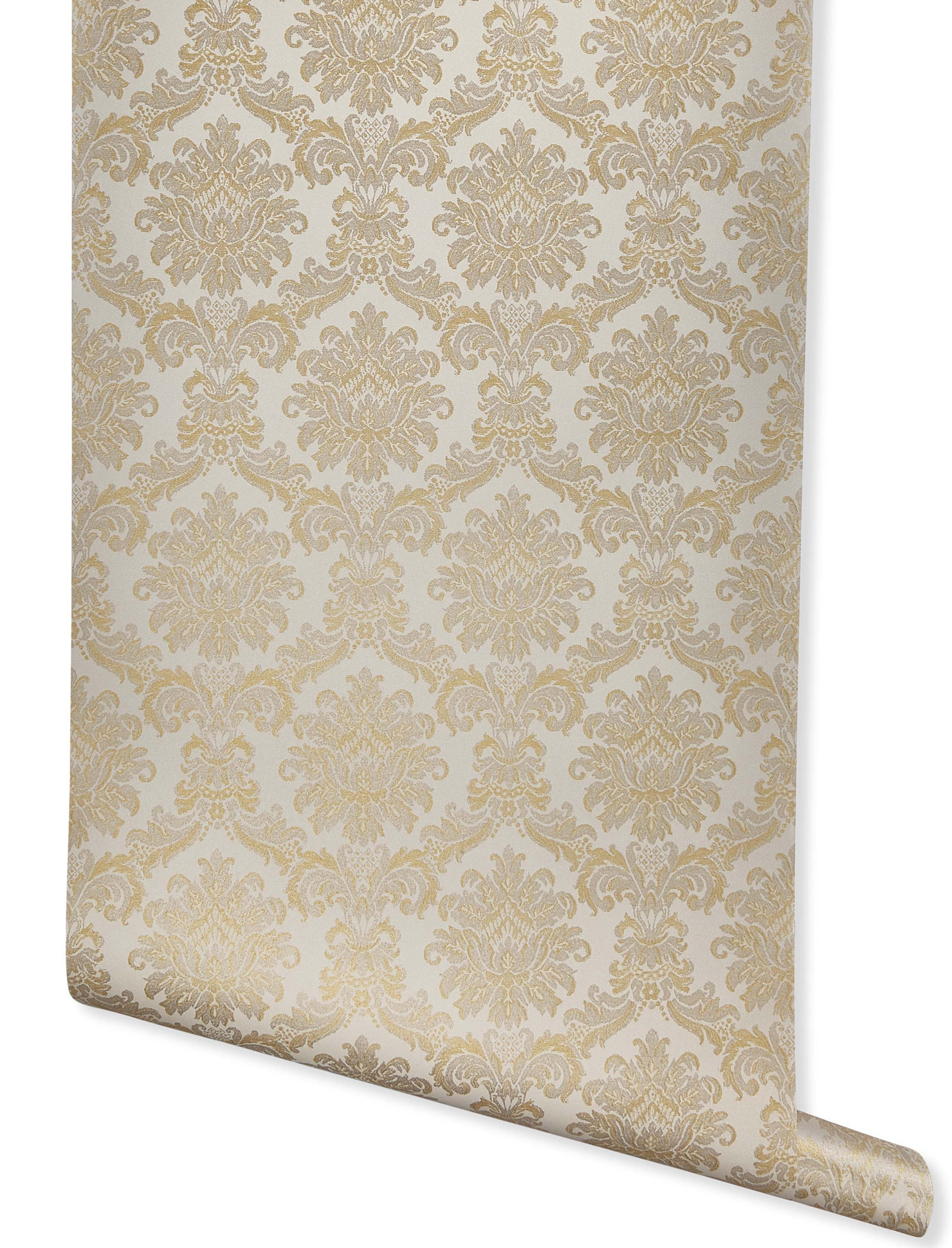 brown and gold wallpaper on House Of Hampton Neumann 32 8 L X 20 8 W Wallpaper Roll Wayfair