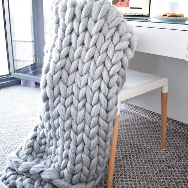 New Sofa Bed Throw Chunky Ribbed Small Large Double King Runner Light Blanket