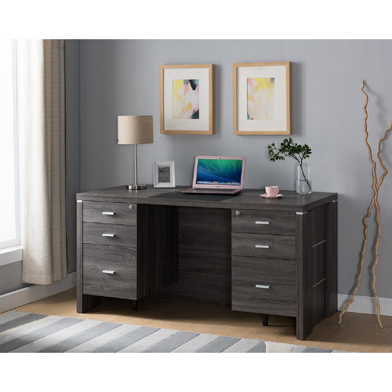 Brayden Studio Quintara Heavy Duty Wooden Workstation Credenza