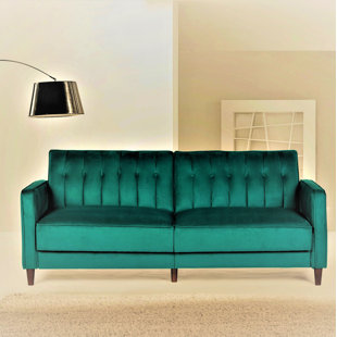 Modern Contemporary Emerald Green Sofa Allmodern Quickview