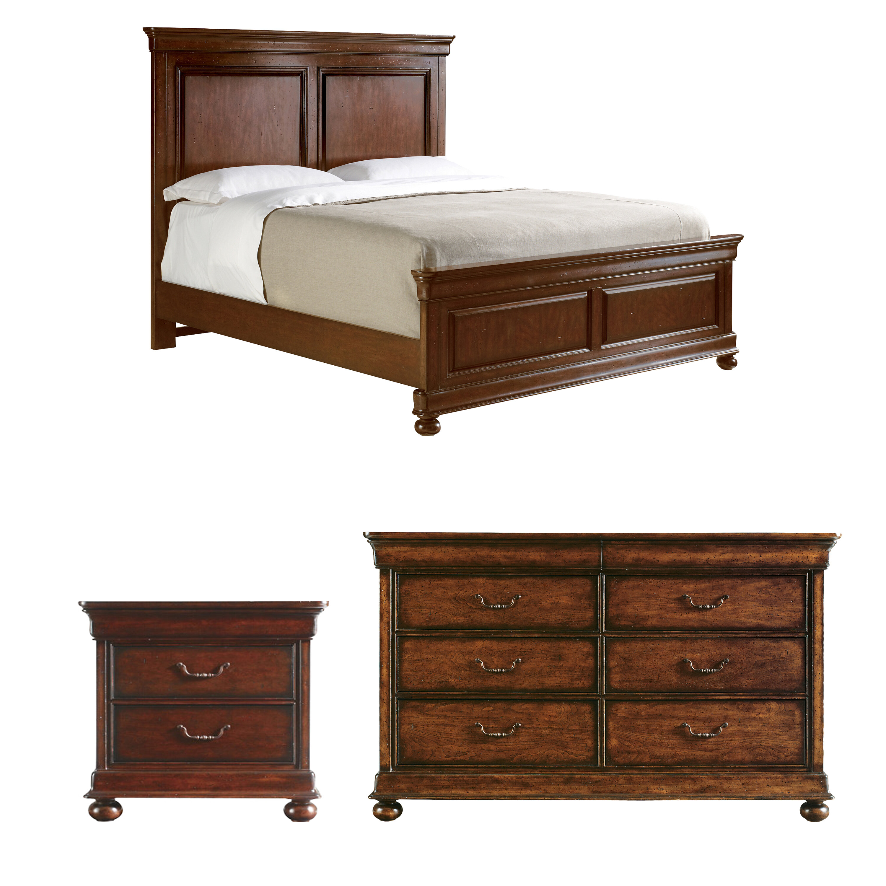 The Classic Portfolio Louis Philippe Panel Configurable Bedroom Set