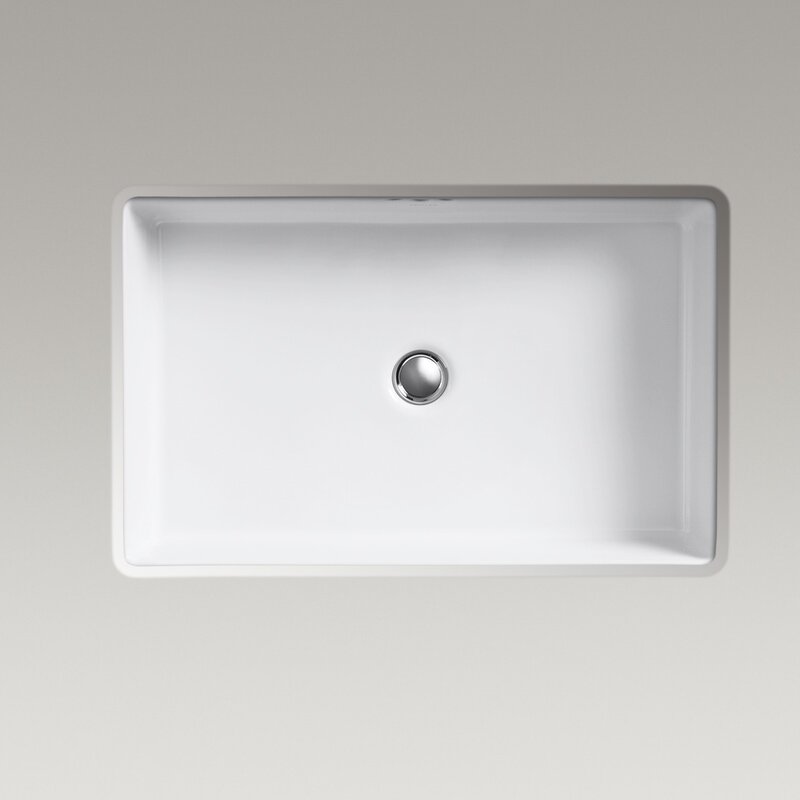 Kathryn Ceramic Undermount Bathroom Sink And Overflow