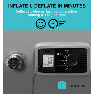 inflatable double bed with legs