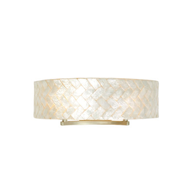 Radius 2-Light Gold Capiz Vanity Light
