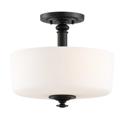 (INCOMPLETE) Ellsinore 3-Light 13" Semi Flush Mount