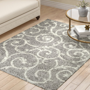 Birdsall Light Gray White Area Rug Birdsall Light Gray White Area Rug