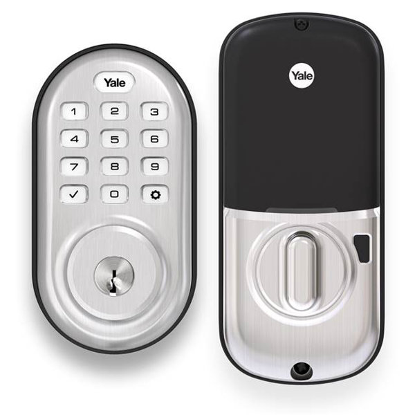 Yale Real Living Assure Push Button Deadbolt Stand Alone ...