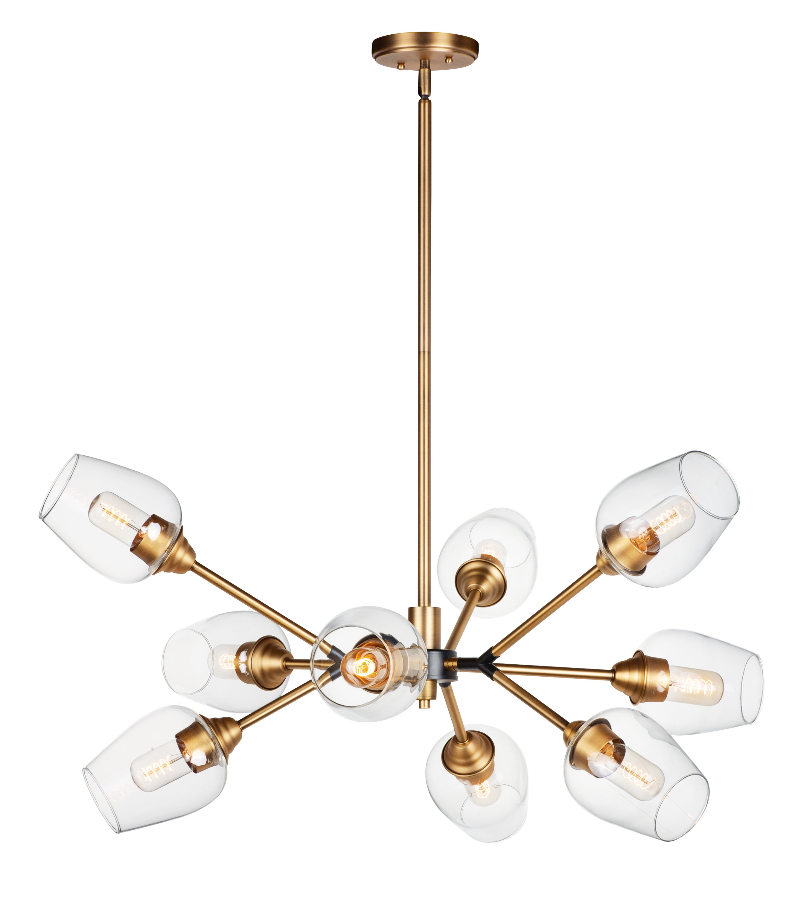 Ivy Bronx Stange 9 Light Sputnik Modern Linear Chandelier Wayfair