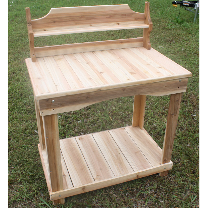 Cedarcreekwoodshop Cedar Potting Bench Reviews Wayfair