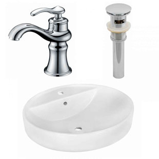Ceramic Oval Vessel Bathroom Sink With Faucet And Overflow By Royal Best Place To Buy Bathroom Fixtures