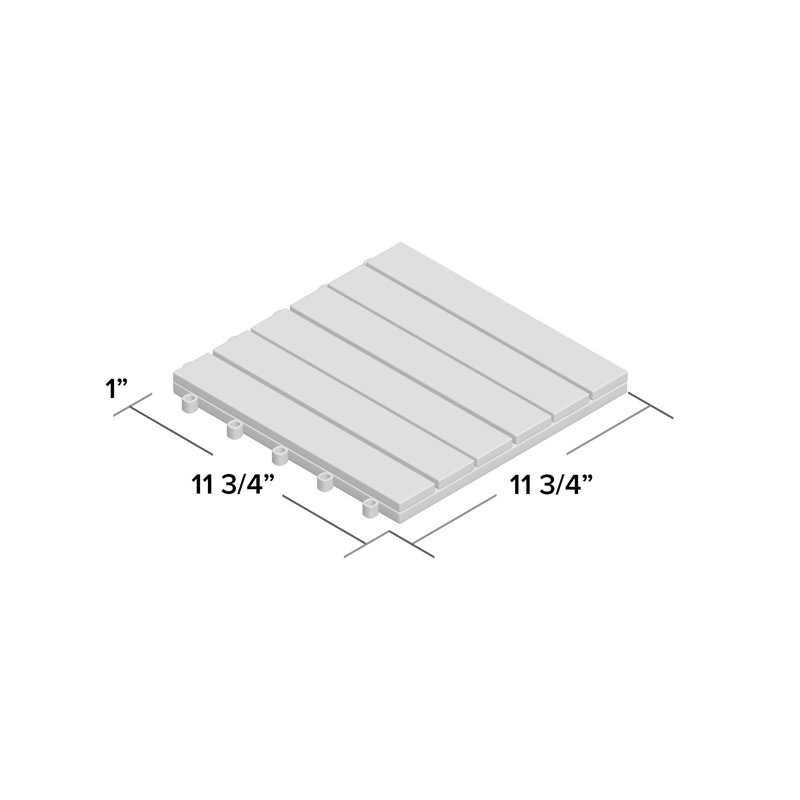 Sol 72 Outdoor Fiske 11 8 X 11 8 Acacia Wood Deck Tile In Brown Reviews Wayfair