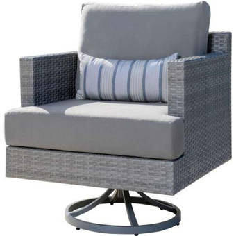 Aeronwy Swivel Patio Chair With With Sunbrella Cushions Joss Main