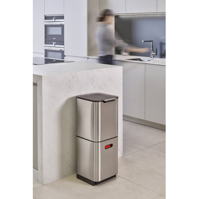 Joseph Joseph Totem Waste & Recycling Dual Kitchen Trash Can