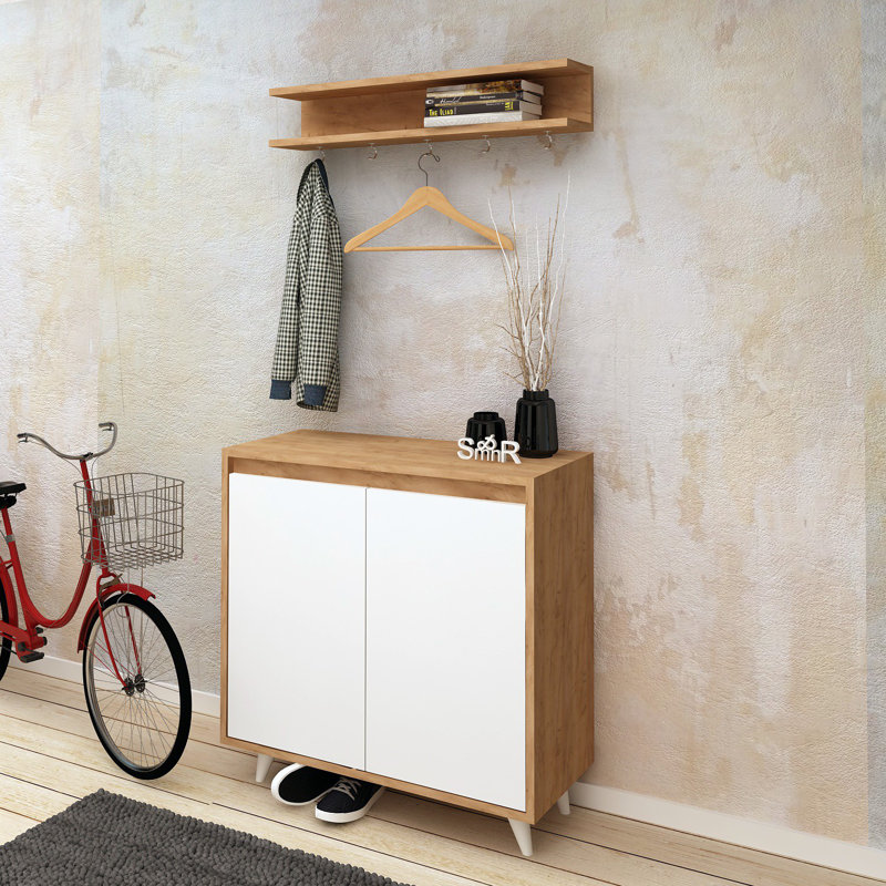 Corrigan Studio Farid Hall Tree With Shoe Storage Wayfair Farid Hall Tree With Shoe Storage