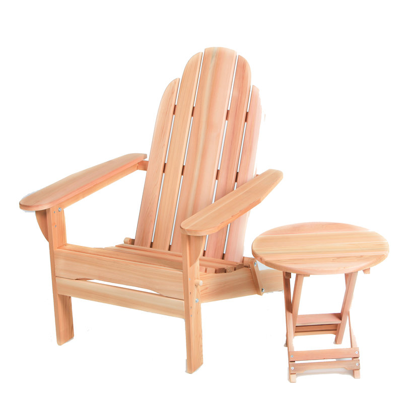 Western Adirondack Chair with Table