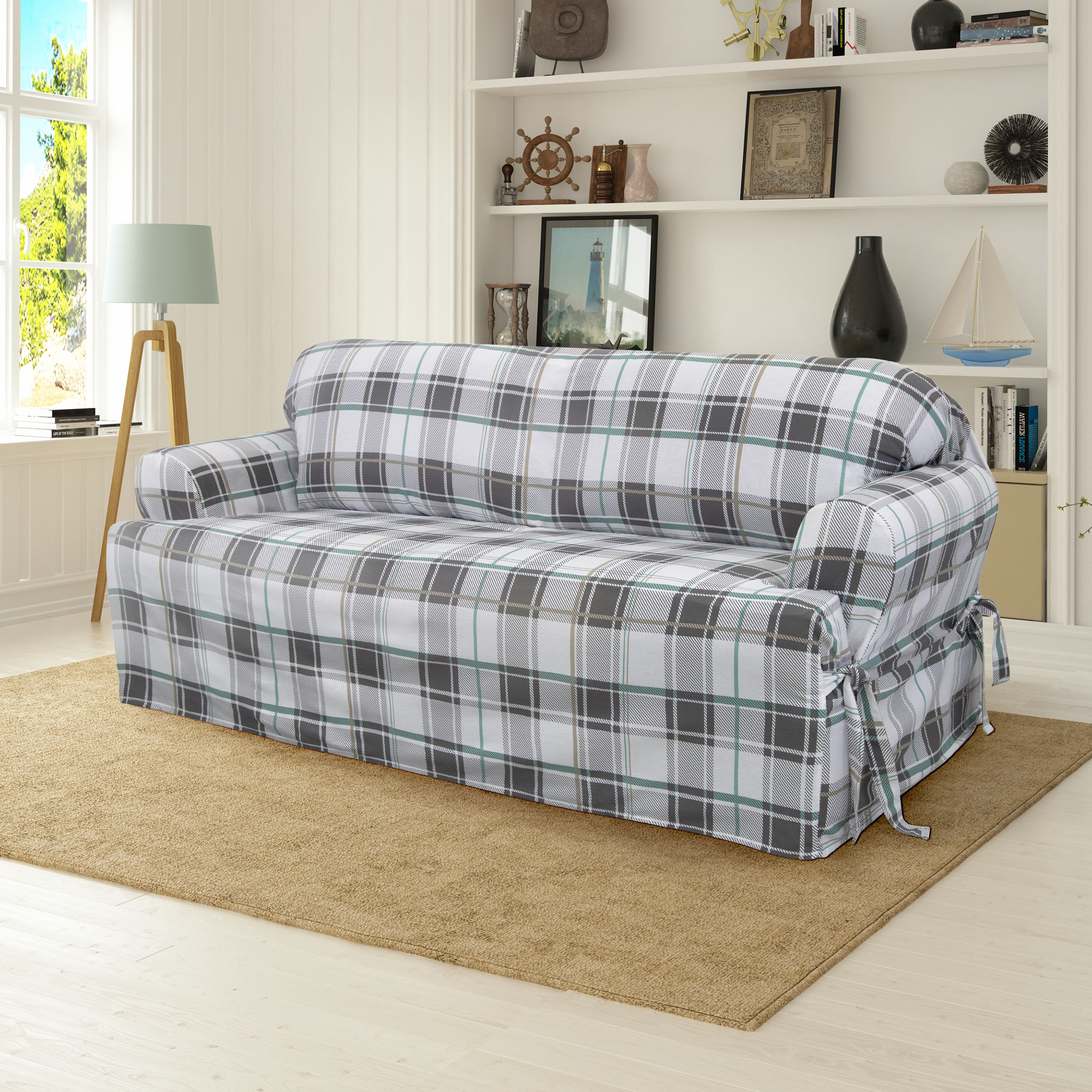 Cotton Duck T Cushion Sofa Slipcover Reviews Joss Main Cotton Duck T Cushion Sofa Slipcover