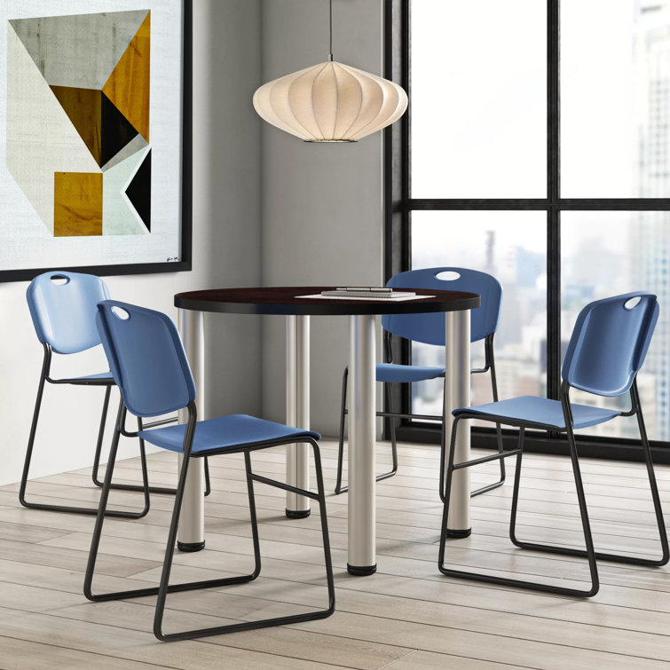 Inbox Zero Albaugh Round Breakroom Table and Chair Set Wayfair