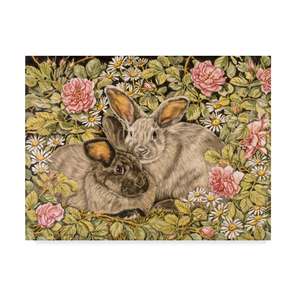 Trademark Art Daisy Rose Acrylic Painting Print On Wrapped
