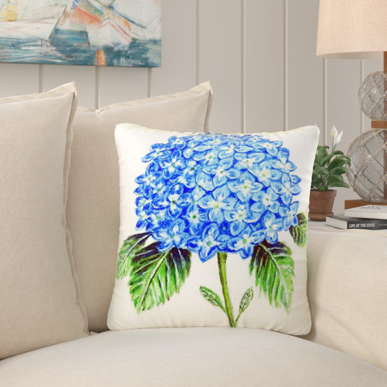 hydrangea throw pillows
