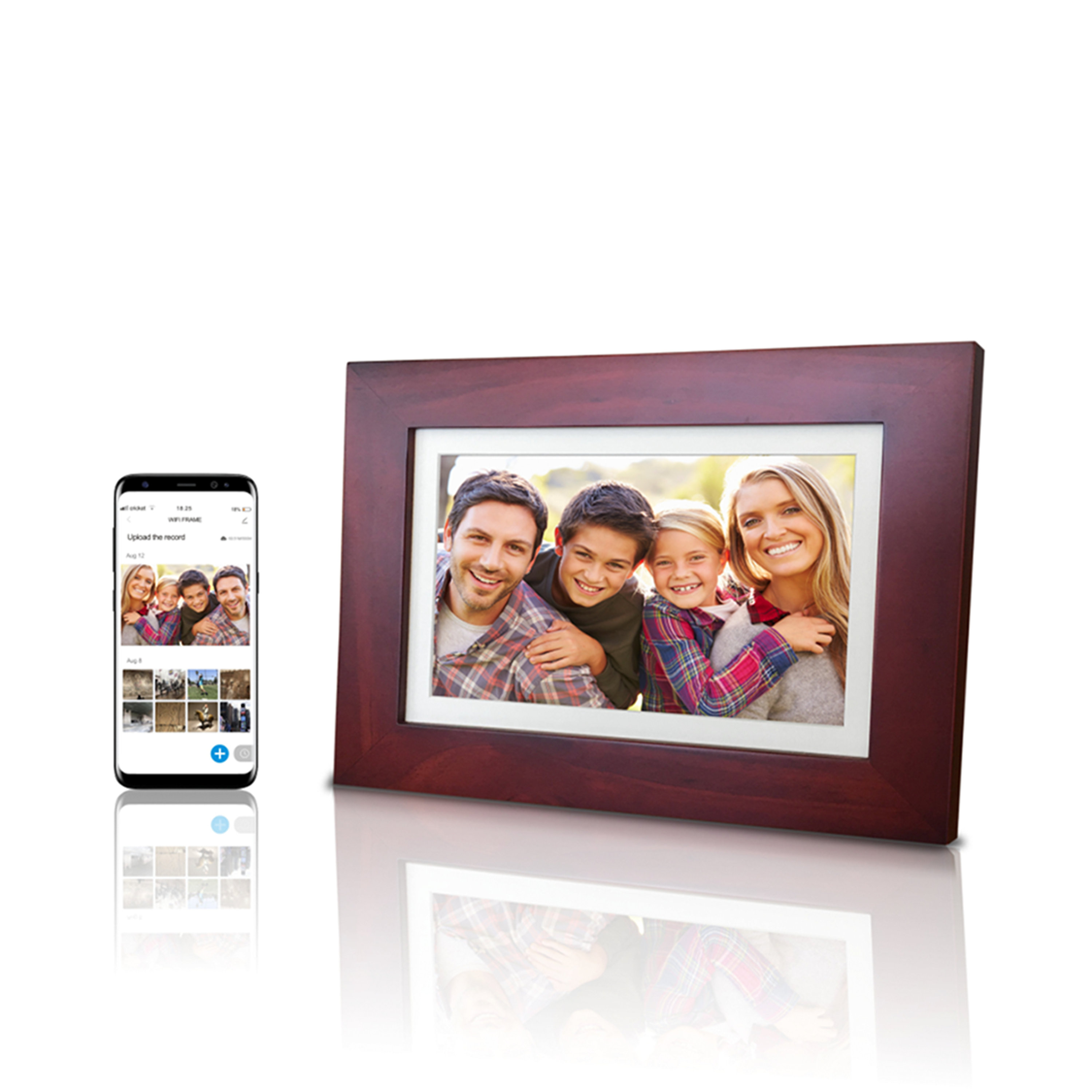 Eco4life Wood Digital Picture Frame Wayfair