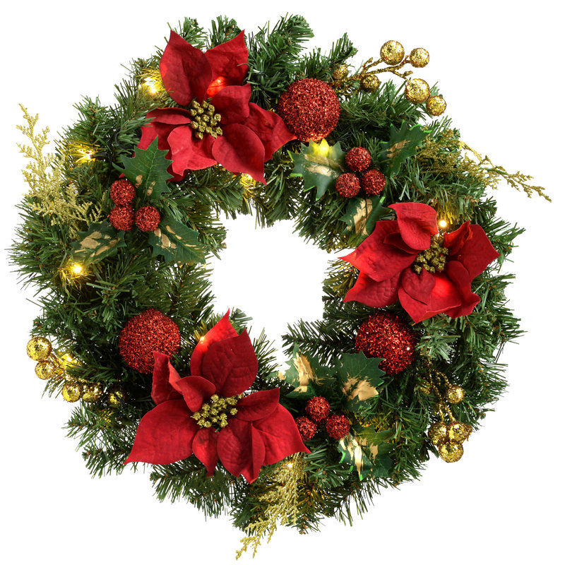 The Seasonal Aisle Pre Lit Illuminated 60cm Lighted Wreath Reviews The Seasonal Aisle Pre Lit Illuminated 60cm Lighted Wreath Reviews Wayfair Co Uk