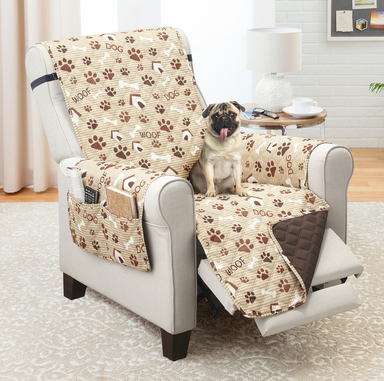 Printing Elastic Recliner Chair Cover Massage Sofa Cover Furniture Protector 