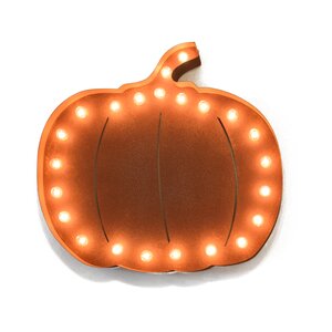 Iconics Pumpkin Steel Marquee Light