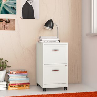 Rustic File cabinets for Home Office Wood File Cabinet with Rolling Filing Cabinet with 2 Drawers 