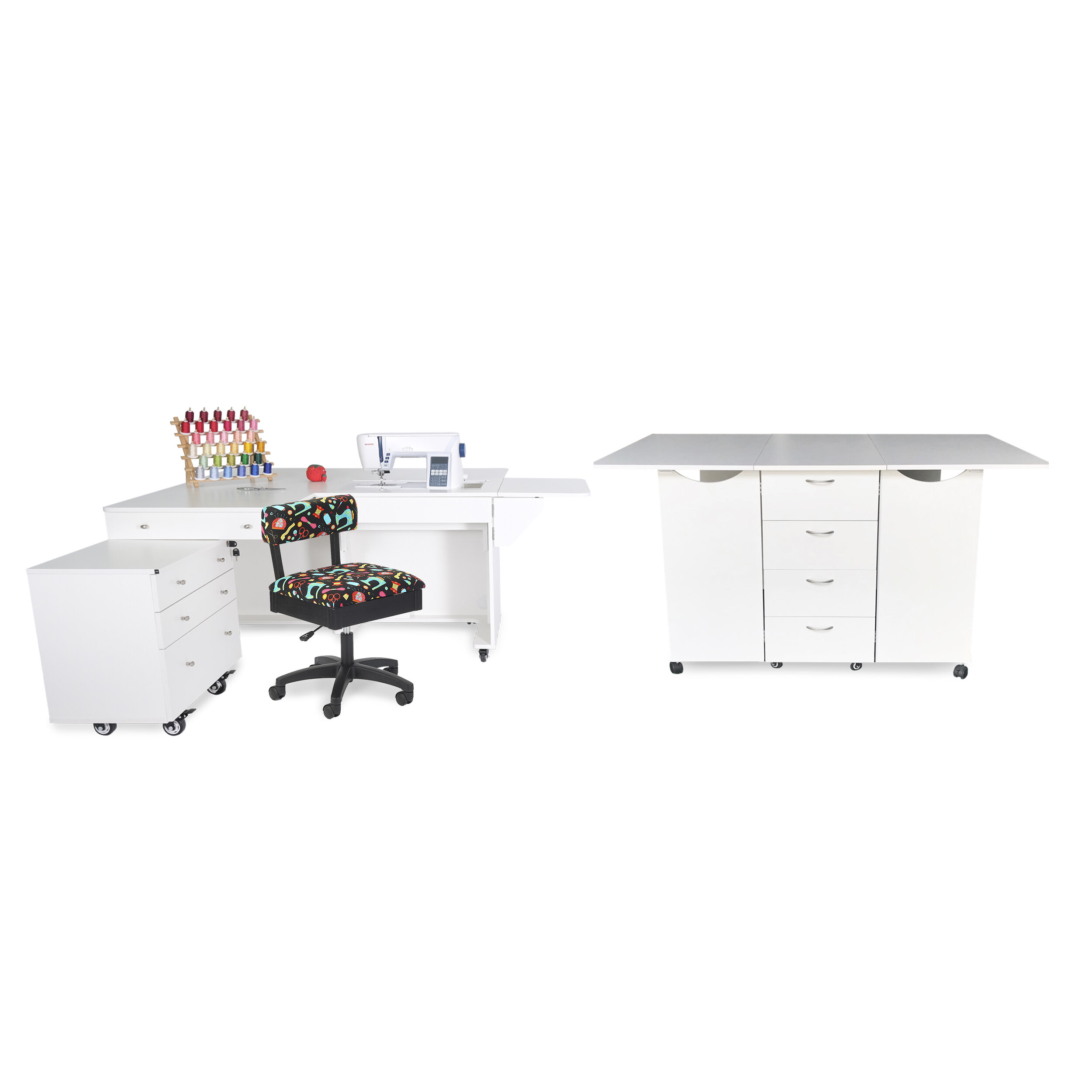 Arrow Sewing Kookaburra Cutting table with Kangaroo & Joey Sewing ...