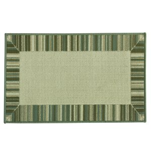 Cotton Elegance Border Stripe Blue Rug