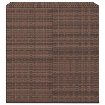 110.95 Gallon Water Resistant Poly Rattan Deck Box