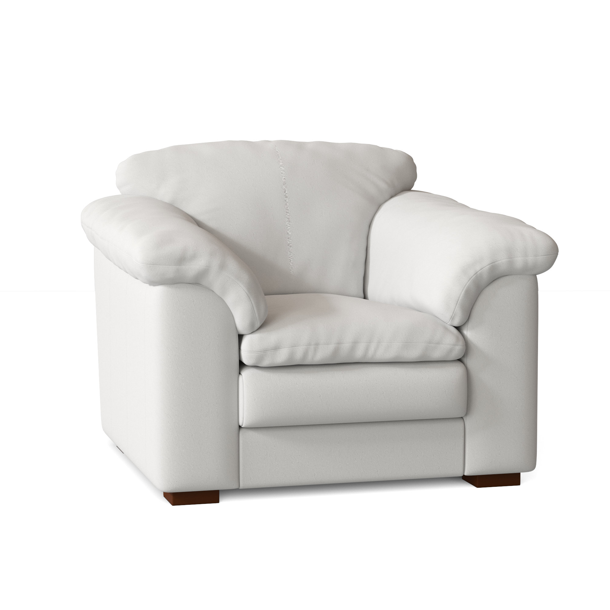 wayfair white leather chair