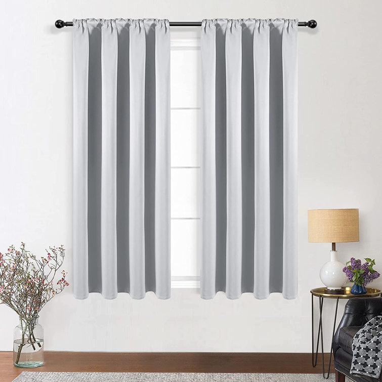 Teeter-Totter Thermal Insulated Blackout Curtains White 