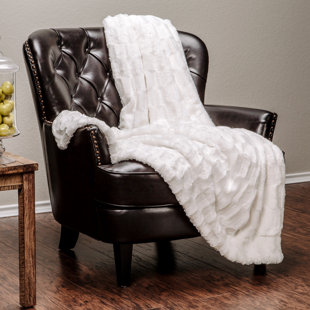 orbit kashmir faux fur chair