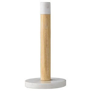 Wood and Marble Paper Towel Holder