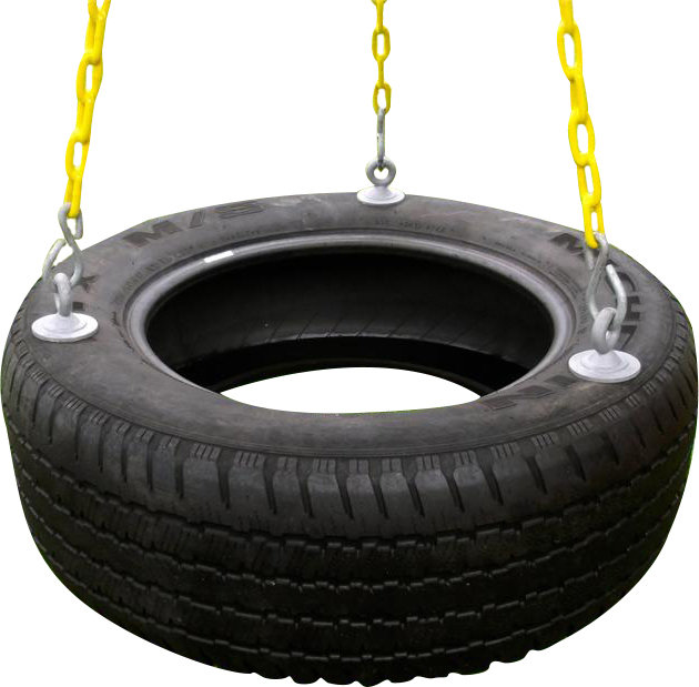 Tire Rope Eastern Jungle Gym Tire Swing with Chains and Hooks & Reviews | Wayfair
