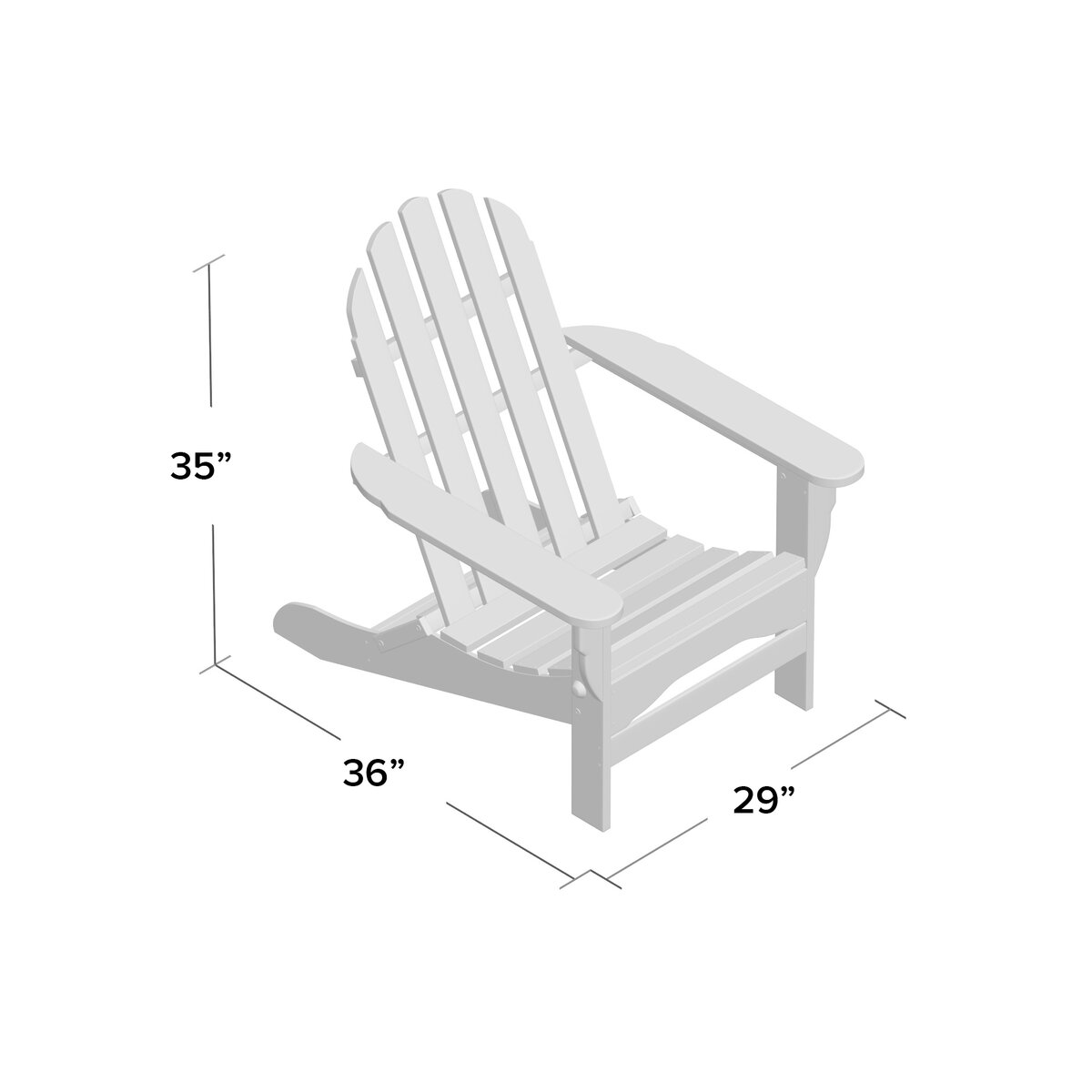 Three Posts™ Hartington Plastic Folding Adirondack Chair & Reviews ...