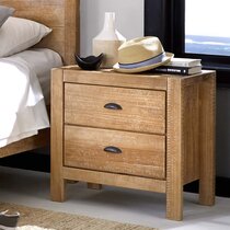 small dark wood nightstand